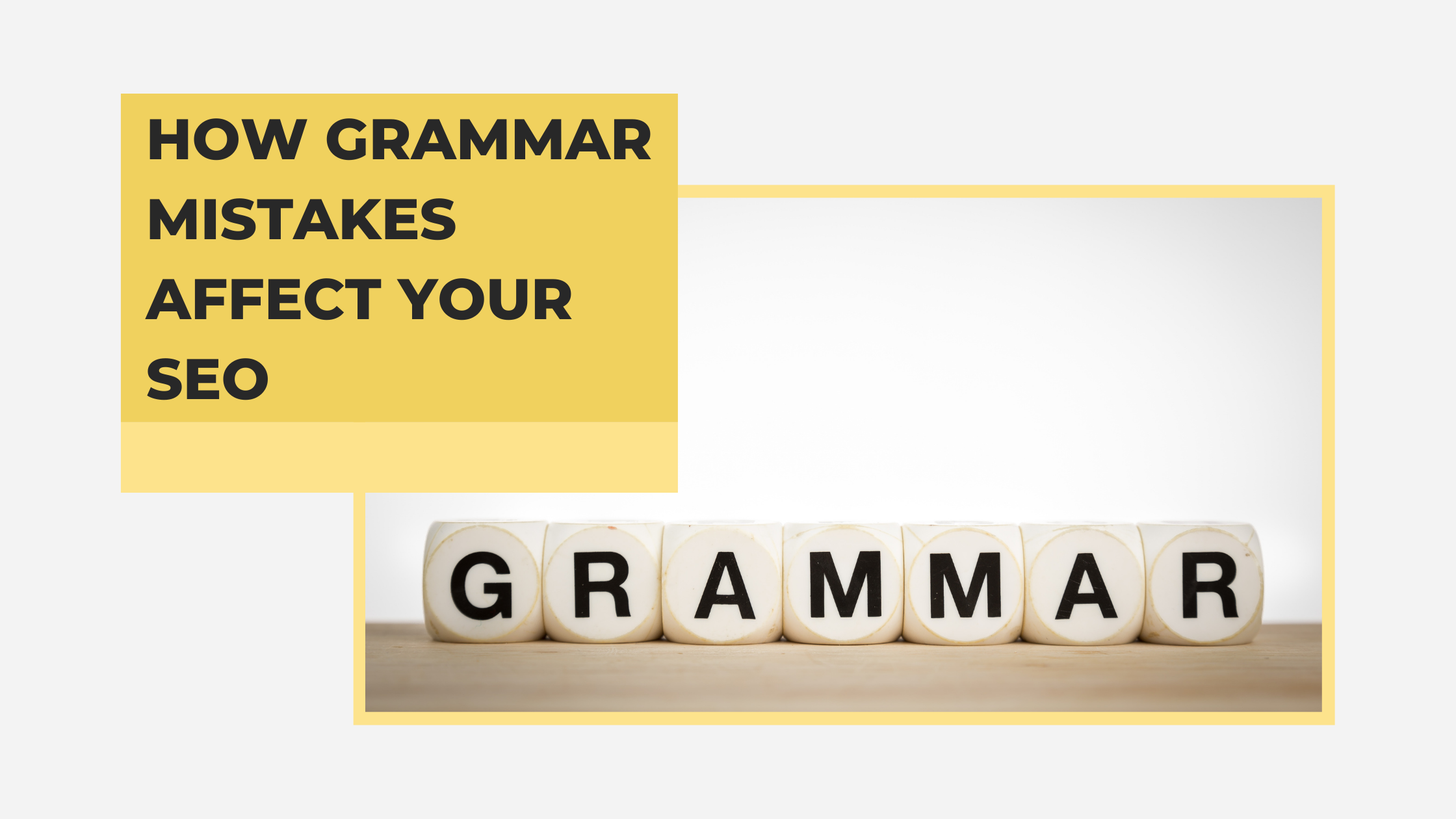 Letter die that spell out grammar